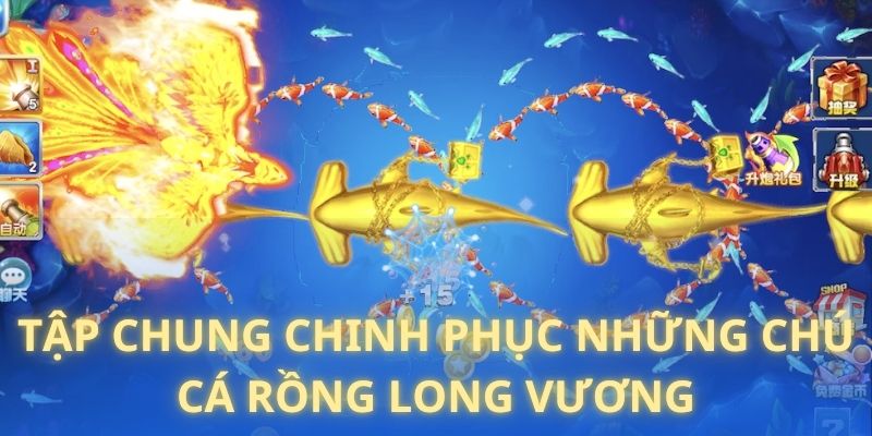 Tập chung để chinh phục những chú cá rồng Long Vương cực đại 