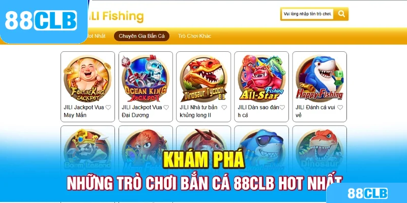 Khám phá những trò chơi bắn cá 88CLB hot nhất